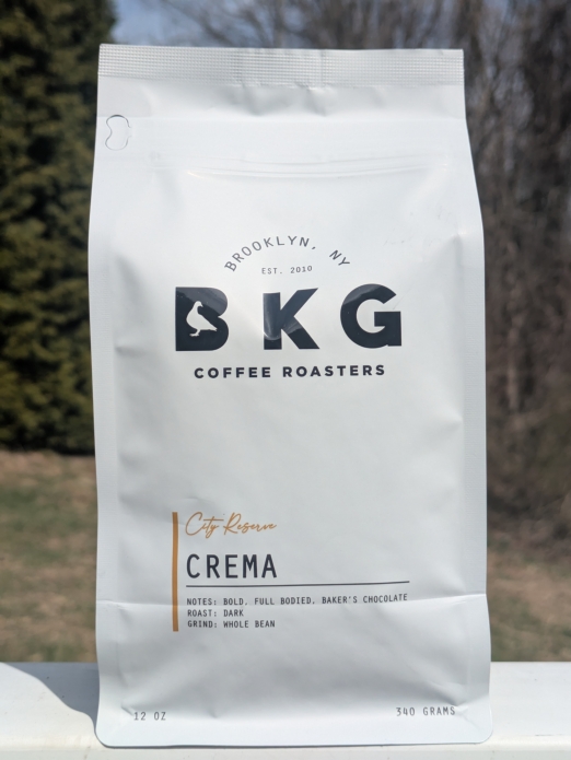 BKG CREMA Premium Whole Bean Coffee 12oz (DarK Roast)