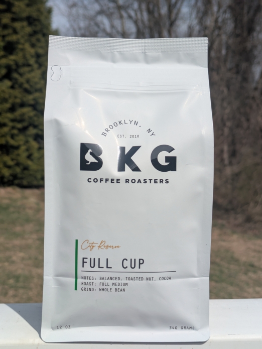 BKG FULL CUP Premium Whole Bean Coffee 12oz (Full Medium Roast)