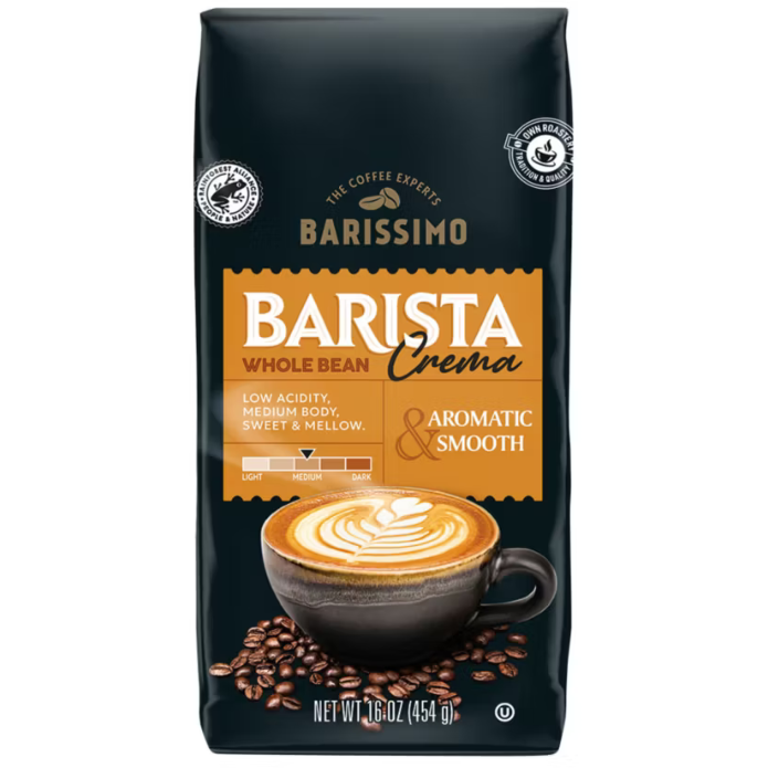 Barissimo Barista CREMA Whole Bean Coffee 1lb Bags (Medium Roast)