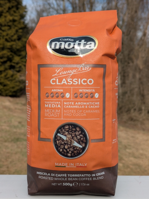 Cafe MOTTA Espresso Roasted Whole Bean Coffee Blend 1.1lbs (Medium Roast)