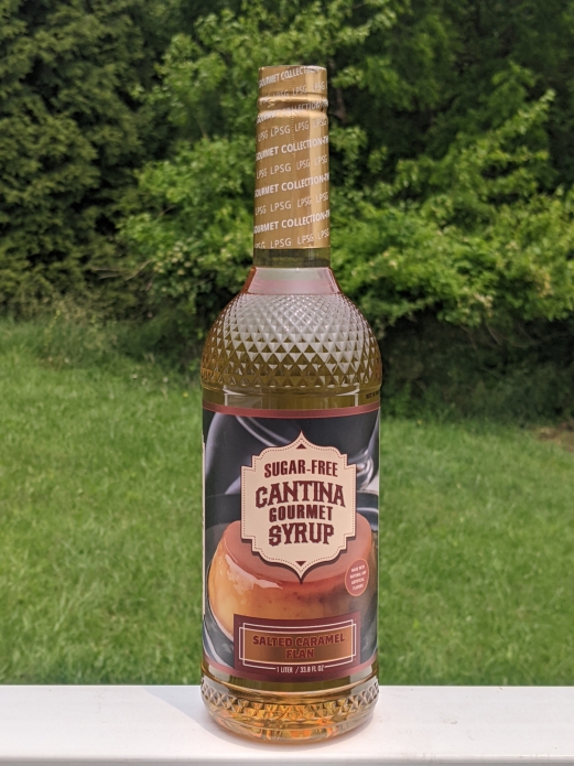 Cantina Salted Caramel Flan Flavored Gourmet Coffee Syrup 1L (Sugar Free)