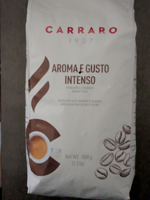 CARRARO Aroma E Gusto Intenso Premium Whole Bean Espresso Coffee Blends 2.2lbs