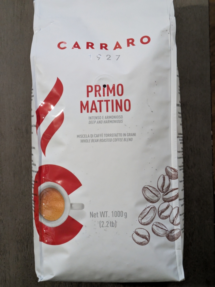 Carraro Primo Mattino Italian Roasted Whole Bean Coffee Blend 2.2lbs Carraro Primo Mattino Italian Roasted Whole Bean Coffee Blend 2.2lbs