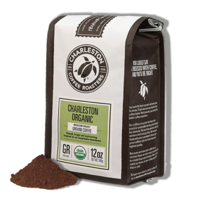 Charleston  Premium Organic Ground Coffee 12oz (Medium Roast)