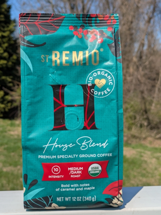 ST. Remio House Blend Premium Specialty Organic Ground Coffee 12oz (Medium/Dark Roast)