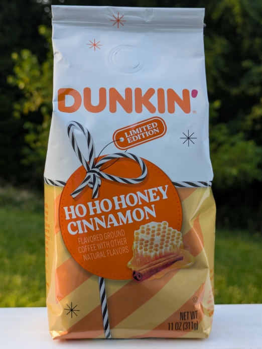 Dunkin HO HO HO Honey Cinnamon Flavored Limited Edition Ground Coffee 11oz (Medium Roast) Dunkin HO HO HO Honey Cinnamon Flavored Limited Edition Ground Coffee 11oz (Medium Roast)