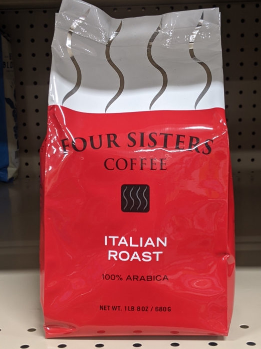 Four Sisters Premium Blend ITALIAN ROAST Flavored Ground Coffee 1.8lbs (Dark Roast)