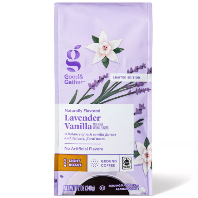 Lavender Vanilla Flavored Ground Coffee 12oz (Light Roast)