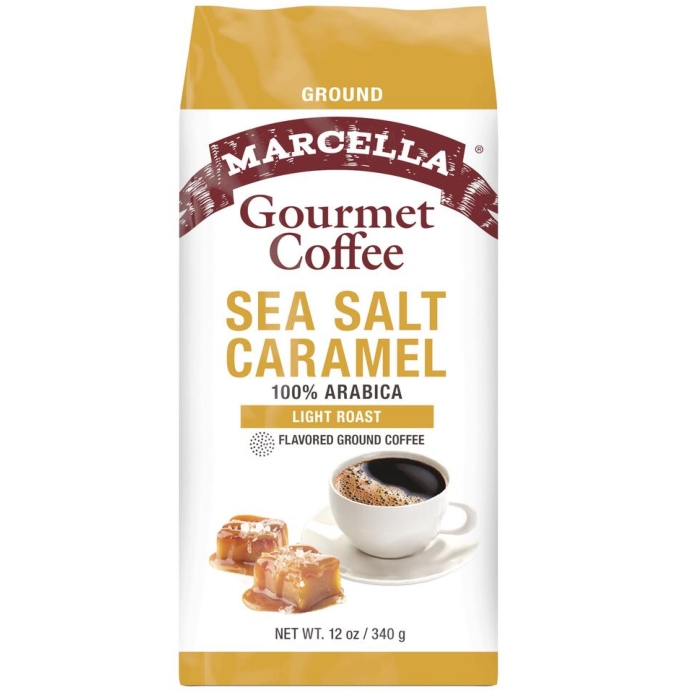 Sea Salt Caramel Flavored Ground Coffee 12oz (Light Roast)