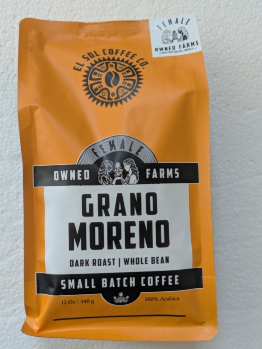 Grand Moreno Whole Bean Coffee 12oz (Dark Roast)