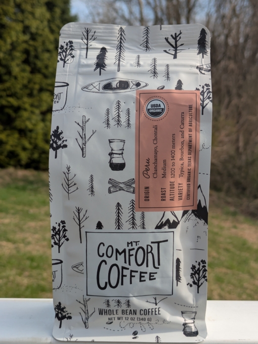 Mt. Comfort Organic PERU Whole Bean coffee 12oz (Medium Roast)