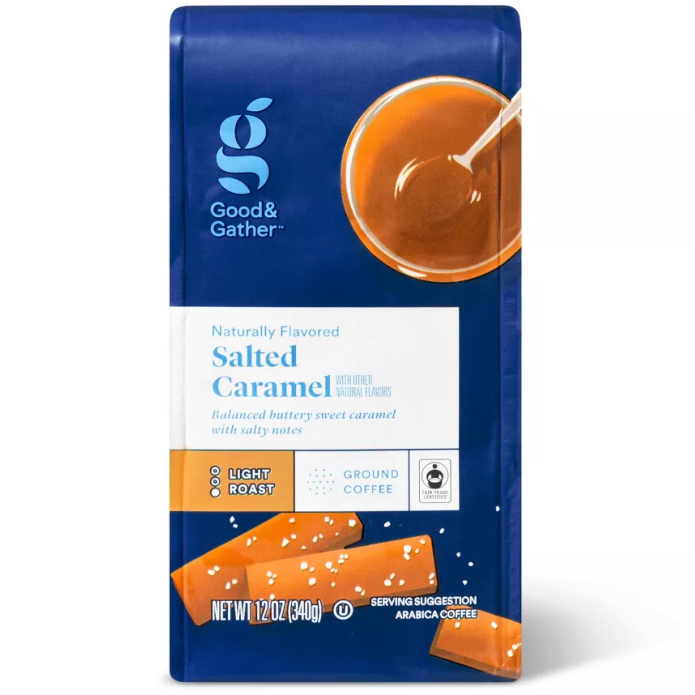 Salted Caramel  Flavored Ground Coffee 12oz (Light Roast)