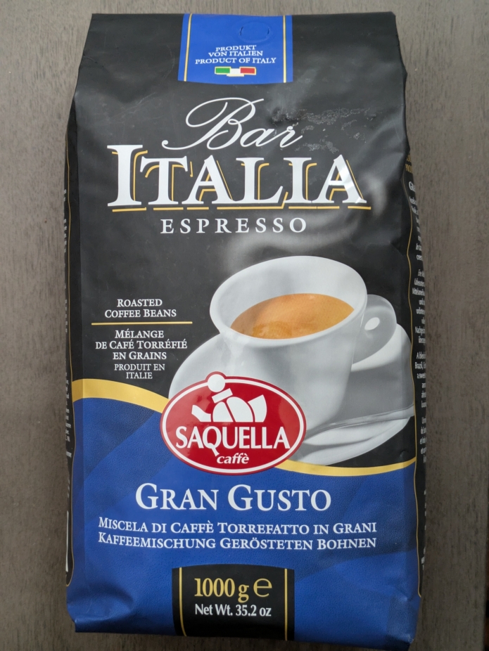 Saquella Gran Gusto Italia Expresso Whole Bean Coffee 2.2lbs Saquella Gran Gusto Italia Expresso Whole Bean Coffee 2.2lbs
