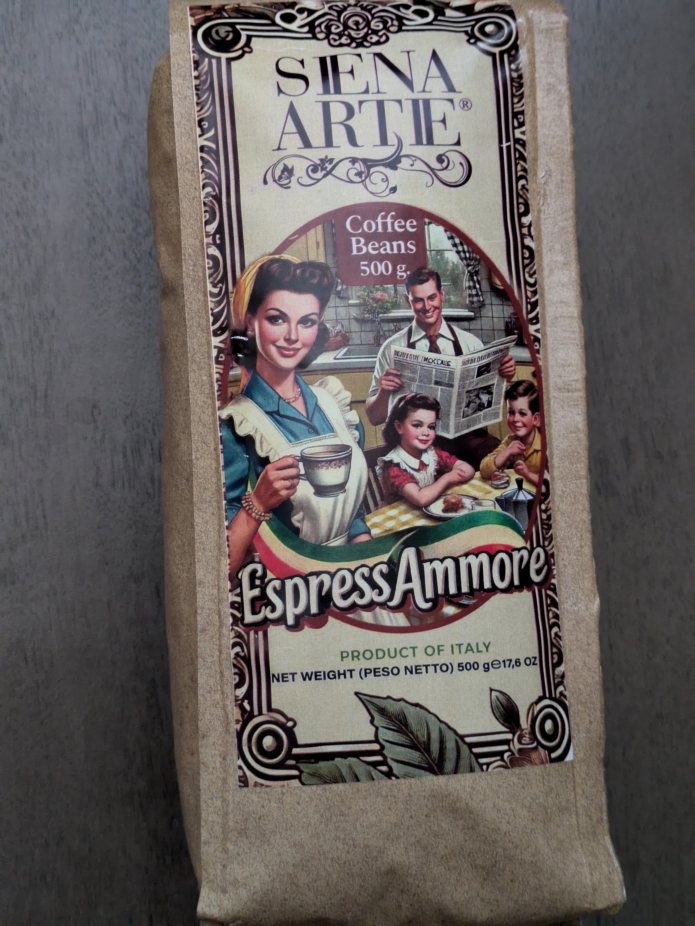 Siena Artie Espress Amore Coffee Beans 1.1lbs (Italian Roast)