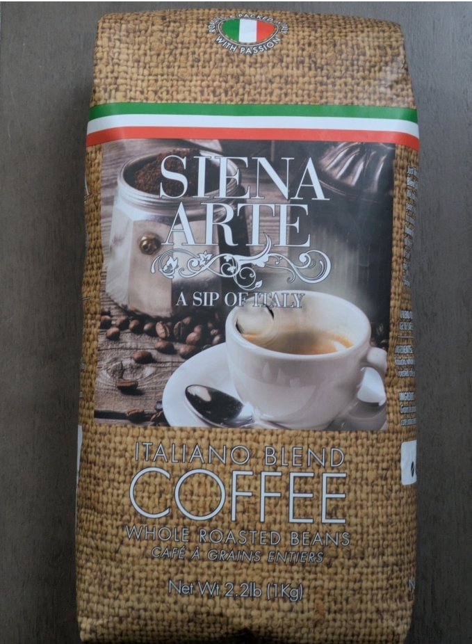 Siena Arte ITALIANO Blend Whole Bean Coffee 2.2Lbs (Medium Roast) Siena Arte ITALIANO Blend Whole Bean Coffee 2.2Lbs (Medium Roast)